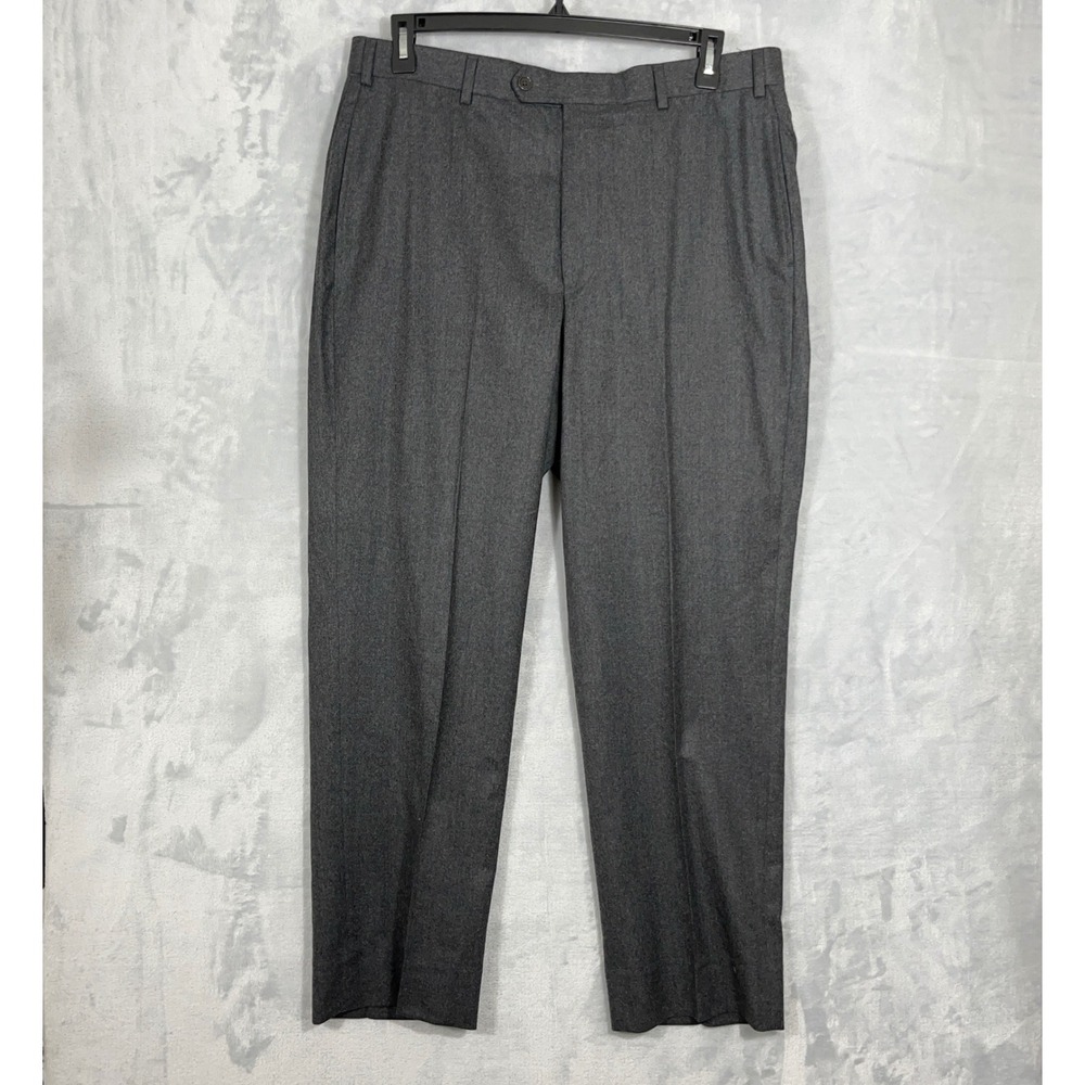 Brooks Brothers Mens Dress Pants 36x30 Gray Wool Vitale Barberis Canonico